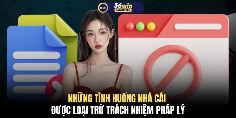 Những tình huống nhà cái được loại trừ trách nhiệm pháp lý
